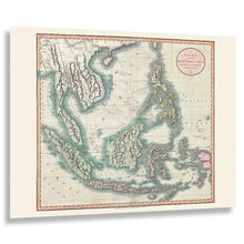 Cargar imagen en el visor de la galería, Digitally Restored and Enhanced 1801 Cary Map of East Indies Print - London Atlas Southeast Asia Sumatra Java Philippines Spice - Georgian Era - Archival Print
