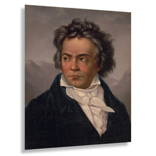 Load image into Gallery viewer, Digitally Restored and Enhanced 1870 Ludwig Van Beethoven Portrait Print - L Prang Classical Composer Music History - Gilded Age - Archival Print