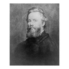 Cargar imagen en el visor de la galería, Digitally Restored and Enhanced 1870 Herman Melville Portrait Print - Moby Dick Author American Literature Novelist - Gilded Age - Archival Print