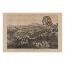 Cargar imagen en el visor de la galería, Digitally Restored and Enhanced 1852 Ancient Jerusalem Print - Duval Temple Mount Second Temple Biblical Holy Land View - Antebellum - Archival Print