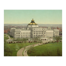 Load image into Gallery viewer, Digitally Restored and Enhanced 1902 Library of Congress Print | Washington DC Architecture Capitol Hill Landmark Art | Office Decor, Americana