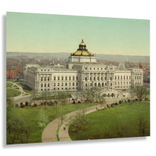 Load image into Gallery viewer, Digitally Restored and Enhanced 1902 Library of Congress Print | Washington DC Architecture Capitol Hill Landmark Art | Office Decor, Americana