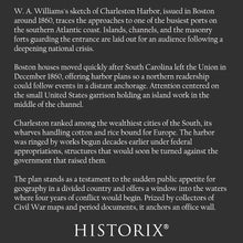 Load image into Gallery viewer, Digitally Restored and Enhanced 1860 Charleston Harbor Fort Sumter Map - Antebellum South Carolina - Nautical Chart Art - Atlantic Coast Lowcountry