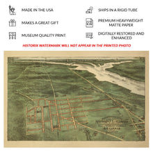 Cargar imagen en el visor de la galería, Digitally Restored and Enhanced 1890 Northwest Alexandria Virginia Birds Eye View Map - Suburban Development Plan - Potomac Washington DC Region