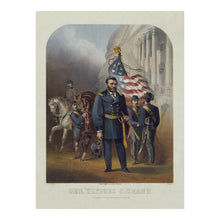 Cargar imagen en el visor de la galería, Digitally Restored and Enhanced 1868 Ulysses S. Grant Portrait Print - Civil War Union General - Reconstruction Era American History - Museum-Quality Print
