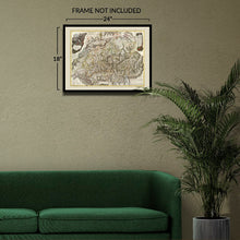 Load image into Gallery viewer, Digitally Restored and Enhanced 1799 Faden Map of Switzerland Print - British Alpine Cantons Napoleonic Era Lake Geneva - Georgian Era - Archival Print