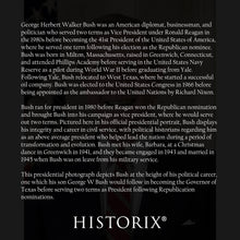 Cargar imagen en el visor de la galería, Digitally Restored and Enhanced George H W Bush 41st President of the United States Official Portrait Photo Print Poster