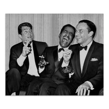 Load image into Gallery viewer, Digitally Restored and Enhanced 1961 The Tremendous Trio Print Photo - Vintage Photo of Frank Sinatra Dean Martin & Sammy Davis Jr Poster Print Wall Art