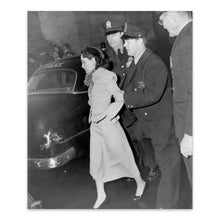 Load image into Gallery viewer, Digitally Restored and Enhanced 1954 Lolita Lebron Print Photo - Old Photo of the Arrest of Puerto Rican Nationalist Leader Lolita Lebron Wall Art Poster