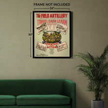 Load image into Gallery viewer, Digitally Restored and Enhanced 1920 The Field Artillery Poster Photo - Vintage Poster Photo of US Army Field Artillery Wall Art Print