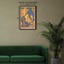 Cargar imagen en el visor de la galería, 1920 Bring Home the World in Books Library Association Poster - Vintage Reading Promotion Art - Archival Reproduction