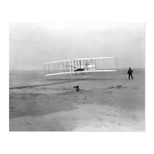 Load image into Gallery viewer, Digitally Restored and Enhanced 1903 First Flight Photo Print - Vintage Photo of The First Flight of The Kitty Hawk - The First Flight Wall Art Poster