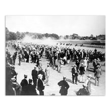 Load image into Gallery viewer, Digitally Restored and Enhanced 1913 Saratoga Race Track Photo Print - Old Photo of Saratoga Horse Racing Poster - Saratoga Race Course Wall Art Photo