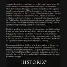 Load image into Gallery viewer, Digitally Restored and Enhanced 1920 The Field Artillery Poster Photo - Vintage Poster Photo of US Army Field Artillery Wall Art Print