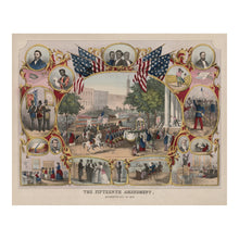 Cargar imagen en el visor de la galería, Digitally Restored and Enhanced 1870 Fifteenth Amendment Print - Civil Rights Reconstruction Era - Baltimore Voting Rights Parade - Archival Print