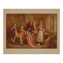 Load image into Gallery viewer, Digitally Restored and Enhanced 1932 Betsy Ross Print - American Flag 1777 - Revolutionary War Patriotic Stars and Stripes - Archival Print