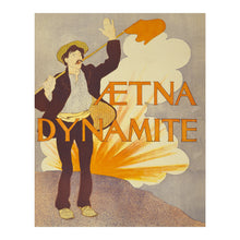 Load image into Gallery viewer, Digitally Restored and Enhanced 1895 Aetna Dynamite Advertisement - Industrial Explosives - Gilded Age Mining Railroad - Archival Print