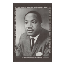 Load image into Gallery viewer, Digitally Restored and Enhanced 1972 Dr Martin Luther King Jr Memorial Poster - In Memoriam - Civil Rights Leader Portrait - Archival Print