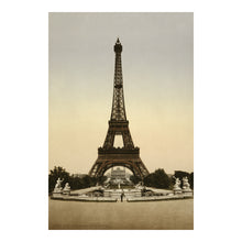 Load image into Gallery viewer, Digitally Restored and Enhanced 1890 Eiffel Tower Print - Paris France Belle Epoque - Architecture Exposition Universelle Landmark - Archival Print