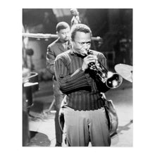 Load image into Gallery viewer, Digitally Restored and Enhanced 1960 Miles Davis Poster Photo - Jazz Musician Miles Davis Picture Wall Art Print - Vintage Photo of Miles Dewey Davis