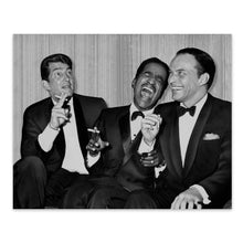 Load image into Gallery viewer, Digitally Restored and Enhanced 1961 The Tremendous Trio Print Photo - Vintage Photo of Frank Sinatra Dean Martin & Sammy Davis Jr Poster Print Wall Art