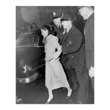 Load image into Gallery viewer, Digitally Restored and Enhanced 1954 Lolita Lebron Print Photo - Old Photo of the Arrest of Puerto Rican Nationalist Leader Lolita Lebron Wall Art Poster