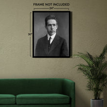 Load image into Gallery viewer, Digitally Restored and Enhanced 1920 Niels Bohr Photo Print - Vintage Photo of Physicist Niels Bohr - Old Portrait Photo of Niels Bohr Wall Art Poster
