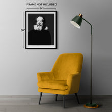 Load image into Gallery viewer, Digitally Restored and Enhanced 1890 Galileo Galilei Photo Print - Vintage Photo of Galileo Galilei The Father of Observational Astronomy Wall Art Poster