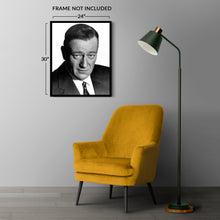 Load image into Gallery viewer, Digitally Restored and Enhanced 1965 John Wayne Photo Print - Vintage Portrait Photo of The Duke John Wayne Wall Art - Old Photo of Actor John Wayne Poster