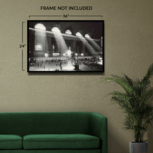 Load image into Gallery viewer, Digitally Restored and Enhanced 1959 Grand Central Terminal Photo Print - Vintage Photo of The Grand Central Terminal in Manhattan New York Wall Art Poster