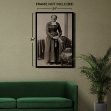 Load image into Gallery viewer, Digitally Restored and Enhanced 1895 Harriet Tubman Photo Print - Vintage Portrait Photo of Underground Railroad Leader Harriet Tubman Wall Art Poster