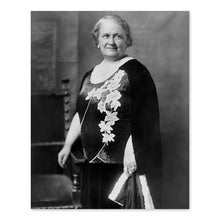 Load image into Gallery viewer, Digitally Restored and Enhanced 1930 Dr Maria Montessori Portrait Photo Print - Vintage Photo of Maria Montessori - Doctor Maria Montessori Poster Photo