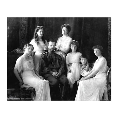 Digitally Restored and Enhanced 1913 Russian Imperial Family Photo Print - Vintage Photo of House of Romanov Poster - Old Wall Art Photo of Nicholas II