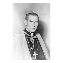Load image into Gallery viewer, Digitally Restored and Enhanced 1952 Bishop Fulton J Sheen Photo Print - Vintage Portrait Photo of Catholic Church Archbishop Fulton Sheen Wall Art Poster