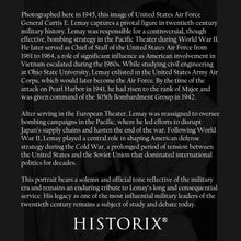 Cargar imagen en el visor de la galería, Digitally Restored and Enhanced 1945 Curtis E Lemay Portrait Photo - Vintage Photo of US Air Force General Curtis Lemay Poster Wall Art