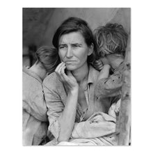 Load image into Gallery viewer, Digitally Restored and Enhanced 1936 Florence Owens Thompson Photo Print - Old Photo of Florence Owens Thompson Migrant Mother Print Wall Art Poster