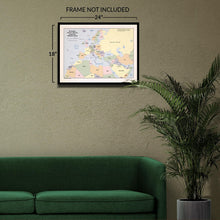 Cargar imagen en el visor de la galería, Digitally Restored and Enhanced 1982 Europe North Africa and Middle East Map Print - Vintage Map of Europe North Africa & The Middle East Wall Art Poster