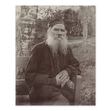 Load image into Gallery viewer, Digitally Restored and Enhanced 1897 Leo Tolstoy Photo Print - Vintage Portrait Photo of Leo Tolstoy - Lev Nikolayevich Tolstoy Wall Art Poster Photo