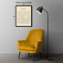 Cargar imagen en el visor de la galería, Digitally Restored and Enhanced 1879 Denton County Texas Map Print - History Map of the County of Denton Texas Wall Art - Vintage Texas Map Poster
