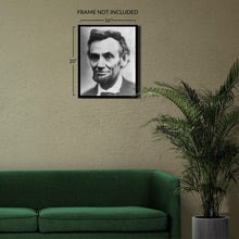 Cargar imagen en el visor de la galería, Digitally Restored and Enhanced 1930 Abraham Lincoln Last Portrait Photo - Civil War President - American Political History Photography - Archival Print