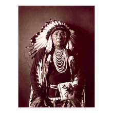 Load image into Gallery viewer, Digitally Restored and Enhanced 1900 Chief Joseph Photo Print - Old Photo of Hin-Mah-Too-Yah-Lat-Kekt Nez Perce Chief in Traditional Dress Wall Art Poster