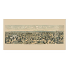 Load image into Gallery viewer, Digitally Restored and Enhanced 1888 Portland Oregon Map Print - Vintage Bird's Eye View of Portland Oregon The Metropolis of The Pacific Northwest Poster