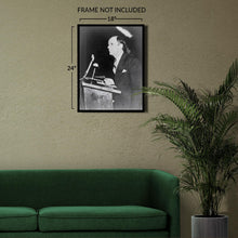 Cargar imagen en el visor de la galería, Digitally Restored and Enhanced 1950 William Branham Photo Print - Old Photo of WIlliam Branham Preaching at Sam Houston Coliseum - William Branham Poster