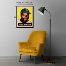 Cargar imagen en el visor de la galería, Digitally Restored and Enhanced 1948 Jackie Robinson Poster Matte - Vintage Poster of Brooklyn Dodgers Baseball Player Jackie Robinson Wall Art Print