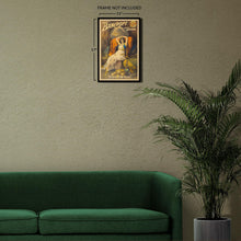 Load image into Gallery viewer, Digitally Restored and Enhanced 1895 Frederick Bancroft Slave of the Orient Poster - Victorian Theater Magic - Gilded Age Vaudeville - Archival Print