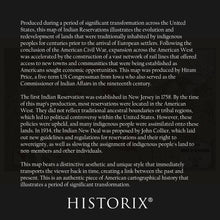 Load image into Gallery viewer, Digitally Restored and Enhanced 1883 Indian Reservations Map Print - Vintage Map of The Indian Reservations With the Limits of The United States Poster