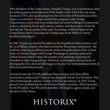 Cargar imagen en el visor de la galería, Digitally Restored and Enhanced Donald Trump 45th President of the United States Official Portrait Photo Print Poster