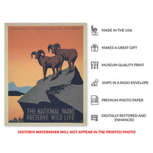 Load image into Gallery viewer, Digitally Restored and Enhanced 1936 National Parks Wildlife Conservation Poster - WPA Federal Art Project - Depression Era Environmental Campaign - Gallery Print