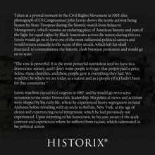 Load image into Gallery viewer, Digitally Restored and Enhanced 1965 John Lewis Poster Photo - Vintage Photo of SNCC Leader John Lewis During Attempted Negro March Wall Art Print