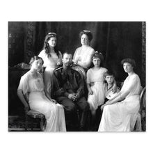 Load image into Gallery viewer, Digitally Restored and Enhanced 1913 Russian Imperial Family Photo Print - Vintage Photo of House of Romanov Poster - Old Wall Art Photo of Nicholas II